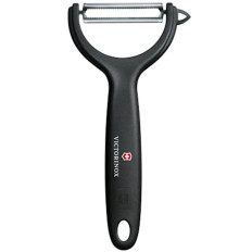 Kiwi tomato peeler with a serrated blade - black