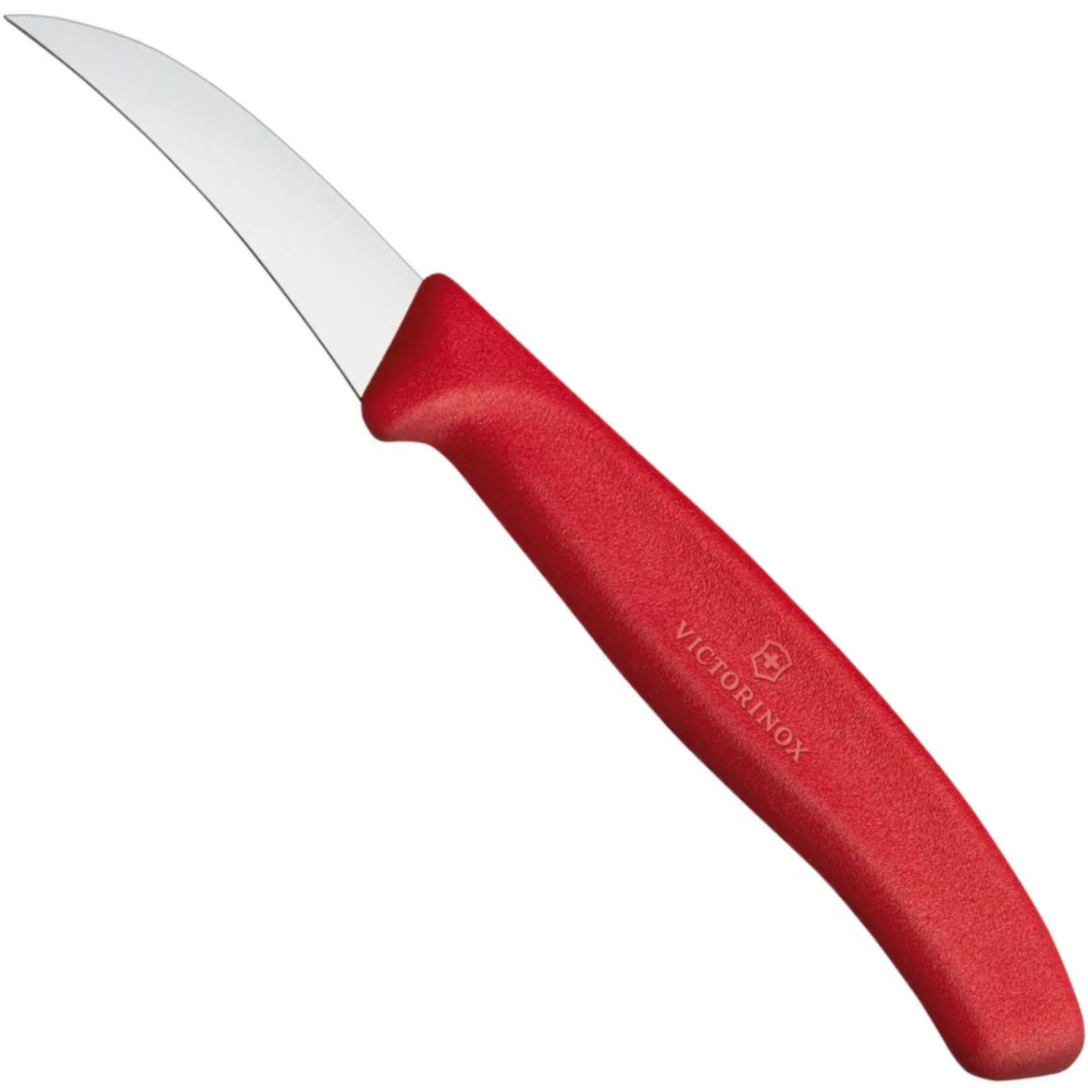 Knife for vegetables bent length 60/162 mm - red