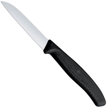 Kniv för peeling slät längd 80/189 mm - svart
