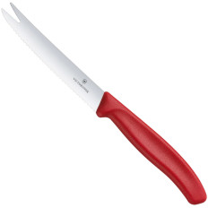 Knife for cheese Sausages length 110/219 mm - red
