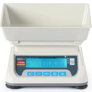Virtuves komerciālais skals ar LCD RS232 eko + 15 kg / 5 g