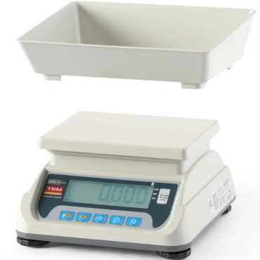 Virtuves komerciālais skals ar LCD RS232 eko + 15 kg / 5 g