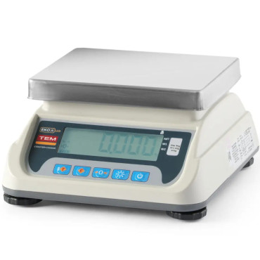 Virtuves komerciālais skals ar LCD RS232 eko + 15 kg / 5 g