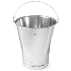 Benna alimentari per cucina in acciaio inox con anello e scala 15L - Hendi 516720