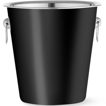 Vedro za šampanjec Ice Steel 3,3 l Sre. 220 x 190 mm - črna