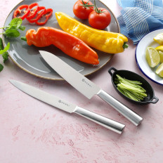 Set von 4 Stahlküchenmesser - Hendi 781029