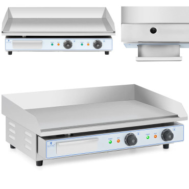 BBQ Ηλεκτρική πλάκα διπλό λεία 730 x 400 mm 2 x 2200 W