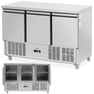 Catering Tabela na kolesih 3 Komore 360 L 137 x 70 x 95 cm