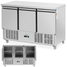 Catering tafel op wielen 3 kamers 360 l 137 x 70 x 95 cm