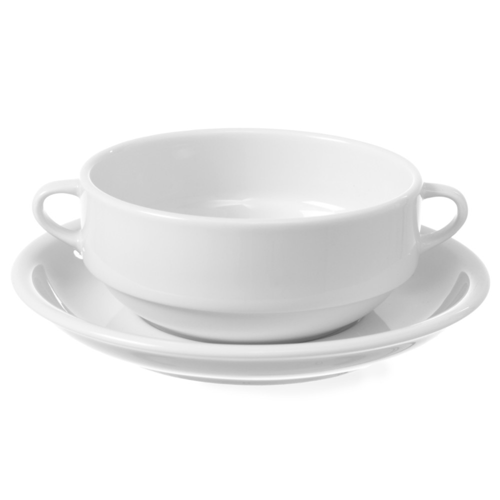 Porcelāna bulon porcelāna Optima 380ml komplekts 12pcs. - Hendi 770924 Porcelāna bulon porcelāna Optima 380ml komplekts 12pcs. - Hendi 770924