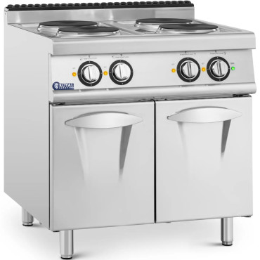 Cozinha elétrica isolada com armário 4 campos de aquecimento 10,4 kw 400 V