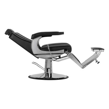 HAIR SYSTEM BARBERSKI STOL BM88066 ČRN — stranski pogled