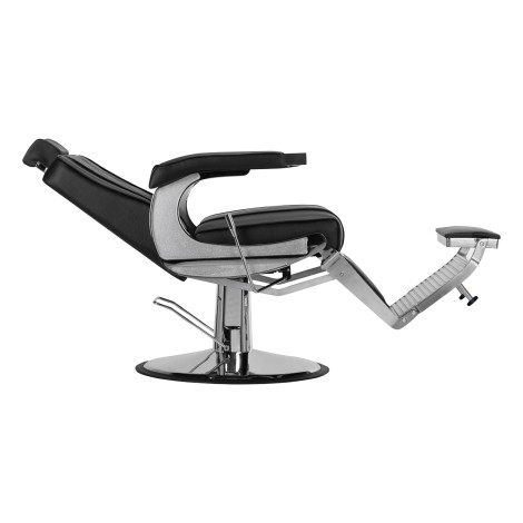 CADEIRA DE BARBEIRO HAIR SYSTEM BM88066 PRETA — vista lateral