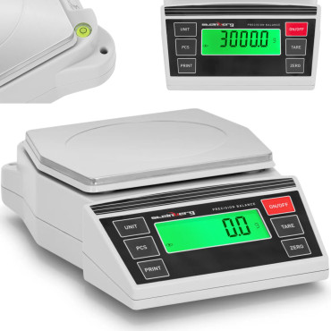 Præcisions-LCD 2-3000g / 0,1 g