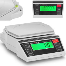 LCD de precisión Jubilerska de laboratorio 2-3000 g / 0.1 g