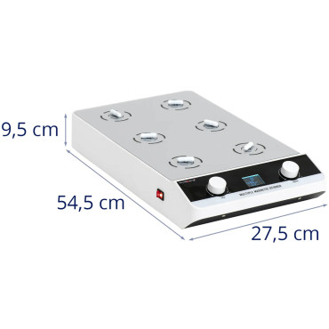 Magnetic Stirrer Laboratory 6 x 1000 ml 100-1500 rpm