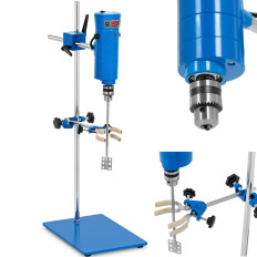 Agitador de laboratorio mecánico con 15 l 1500 rpm con abrazaderas LED