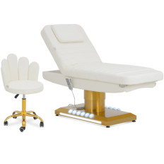 SPA Cosmetic Asiento calentado con silla 3 motores 200 kg Savona - Oro blanco