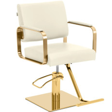 Barber's frisør. Kosmetisk med en fodskammel Physa Otley - Cream Gold