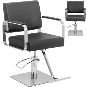 Barbers frisör. Kosmetisk med en fotpall Physa Otley - svart silver