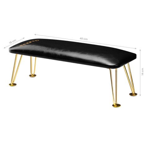 MESA DE MANICURA 6M DORADO NEGRO