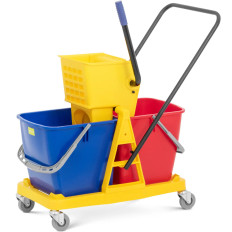 Reiniging trolley. Vloeren 2 emmers. Saluard 60 l