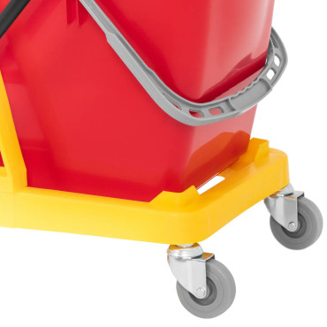 Trolley de limpeza. Pavimentação 2 baldes. Saluard 60 l
