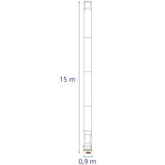 Lifts Bounding Boot dzelzs ar tālvadības pulti 15 m līdz 200 kg 1500 W