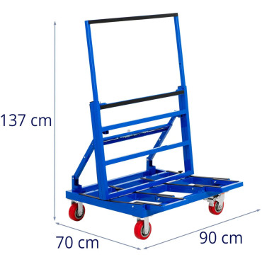 Trole de transporte de armazém para transportar disco até 600 kg