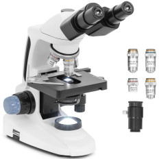 Optische microscoop met LED-verlichting. Vergroting 40-1000x