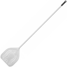 Pizza shovel A square arena perforated with a bent handle 325 x 1800 mm