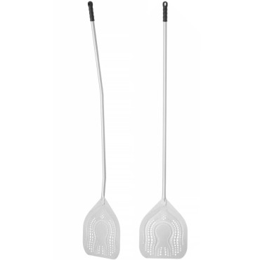 Pizza Shovel En firkantet arena perforert med et bøyd håndtak 325 x 1800 mm