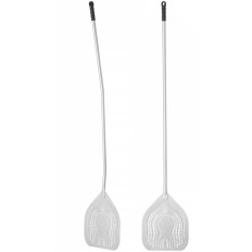 Pizza Lopata čtvercová aréna perforovaná ohnutý rukojetí 350 x 1840 mm