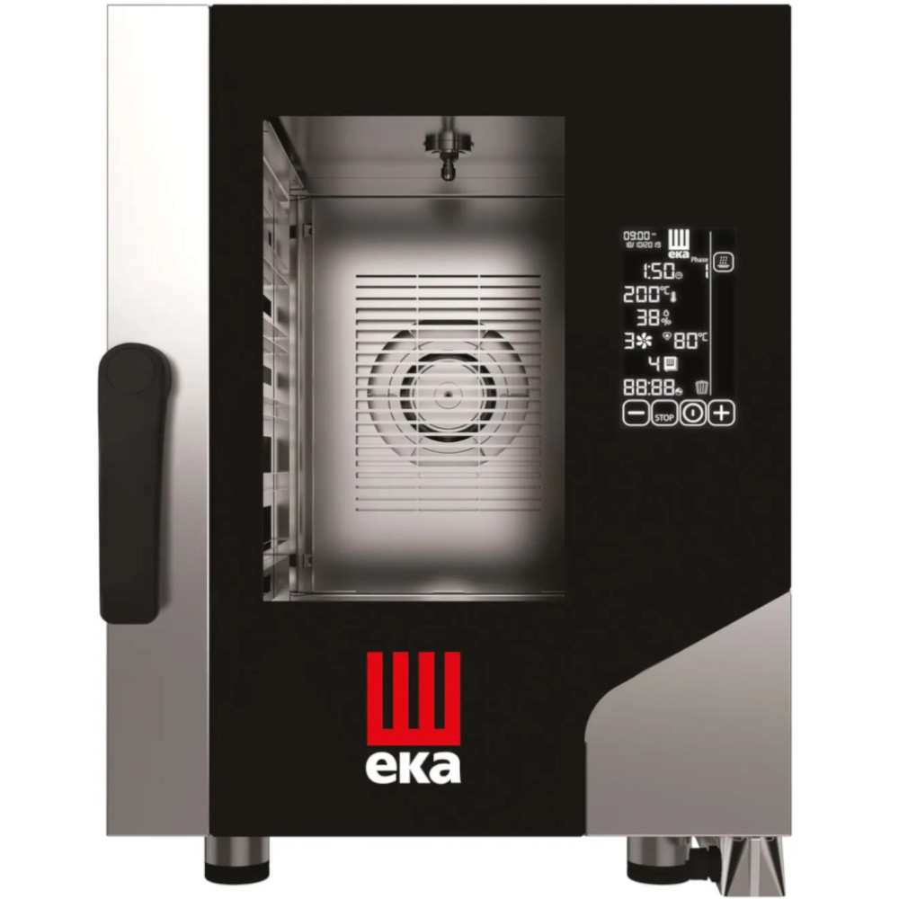 Convective-and-gőz gőzmillenniumi fekete maszk Gastro Compact 6 x GN 2/3 52000 W