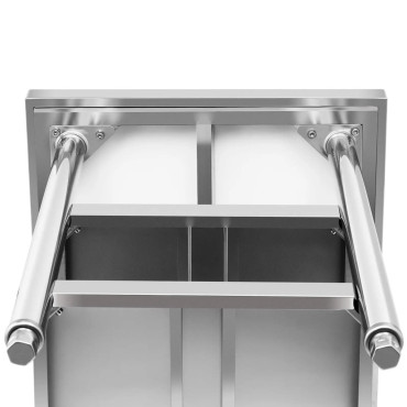 Taulukko Työtason terästeräs 3 tasoa 120 x 60 cm - 600 kg