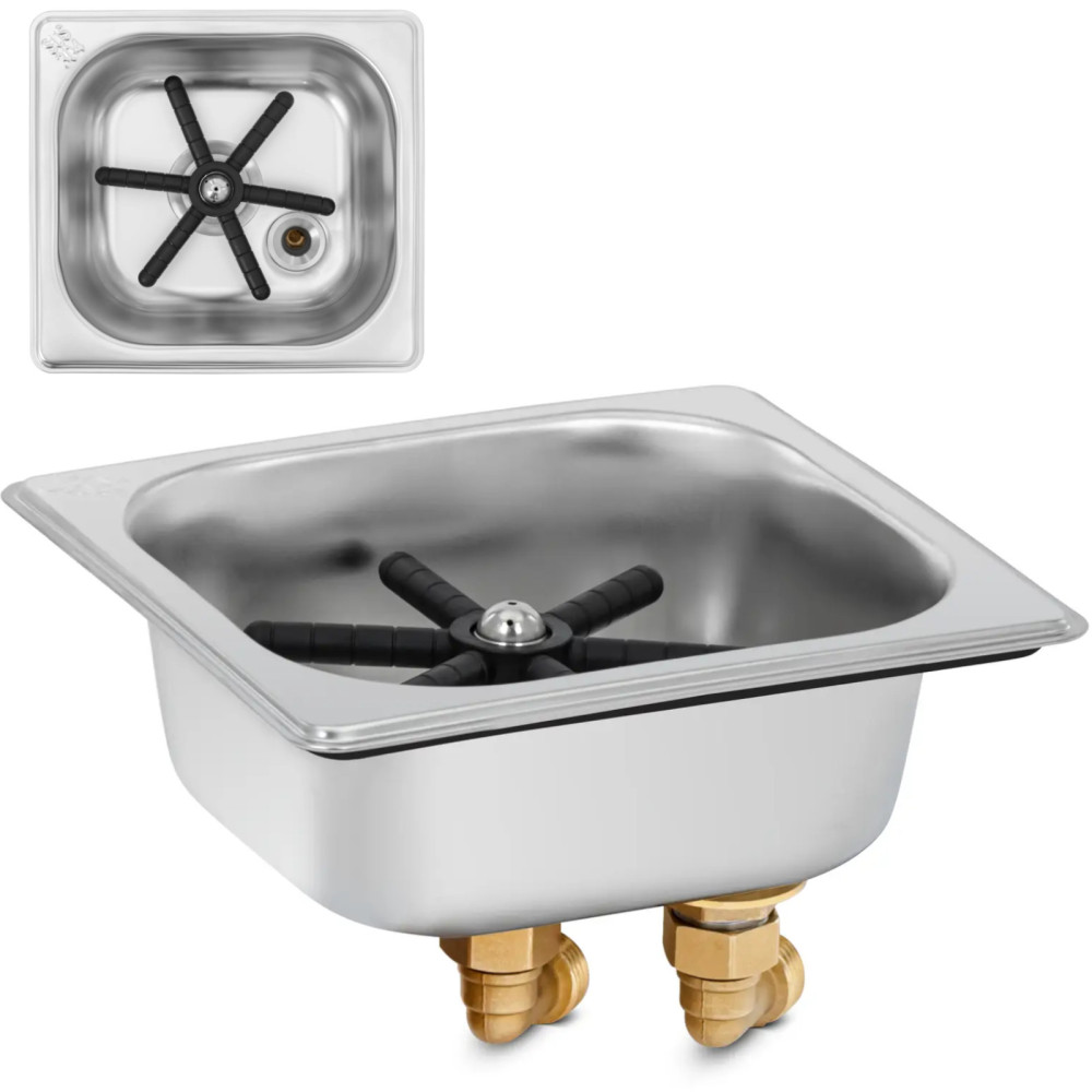 Washer Bar scrubber with a sink for glasses 20-110 mm Steel