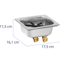 Plovimo baras Skrubėjas su kriaukle už akinius 20-110 mm plienu