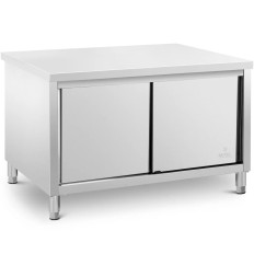 Gastronomi bord med et skydedækskab 140 x 80 x 87 cm til 500 kg