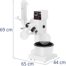 Pagriežot vakuuma ekstraktu laboratorijai 1 L 200 RPM 40 W