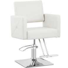 Kapper van de kapper met voetstone Carlisle - Silver White