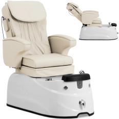 Pediküresitz für Pediküre mit Massagefunktion. Blow-cremig