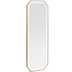 Console Console Kappersspiegel met LED-verlichting 180 x 70 cm - Golden