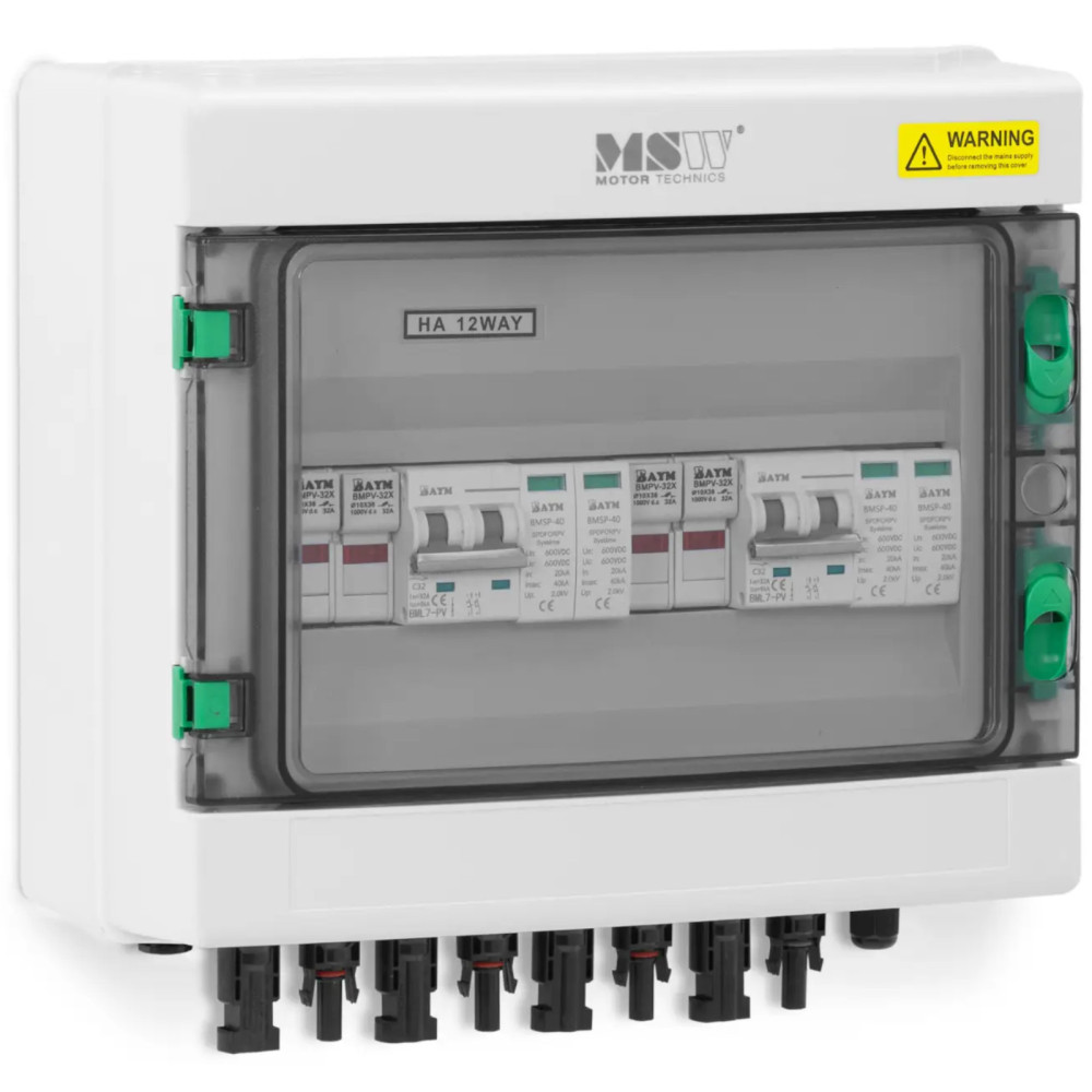 Scatola di connessione PV per fotovoltaici tipo 2 2 ingressi 2 uscite 1000V IP65