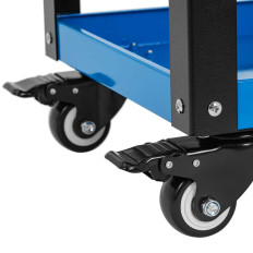 Werkzeugwerkstatt auf Rädern 3 Regale 70 x 38 cm Stahl bis zu 500 kg