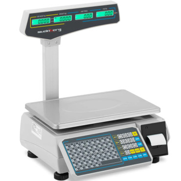 Tirdzniecības veikals ar LCD etiķetes printeri 30 kg / 15 g