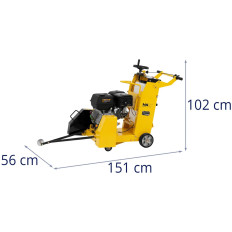 La taglierina ha visto per il calcestruzzo di combustione con una tonalità di mercoledì. 500 mm 13 km