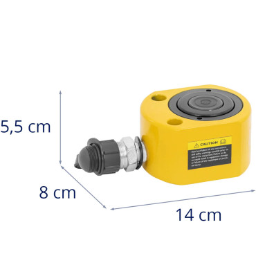 Hydraulický valcový hydraulický účinok 30 mm 20 t