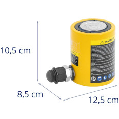 Siłownik cylinder hydrauliczny 106 mm skok 50 mm 20 t
