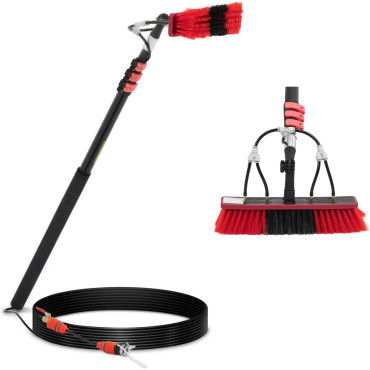 Telescopic brush with water...
