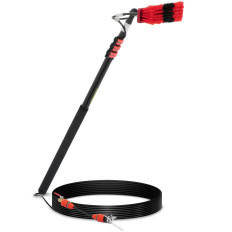 Teleskopická kefa s vodou Pripojenie na čistenie panela Windows Šírka 35 cm 125-360 cm